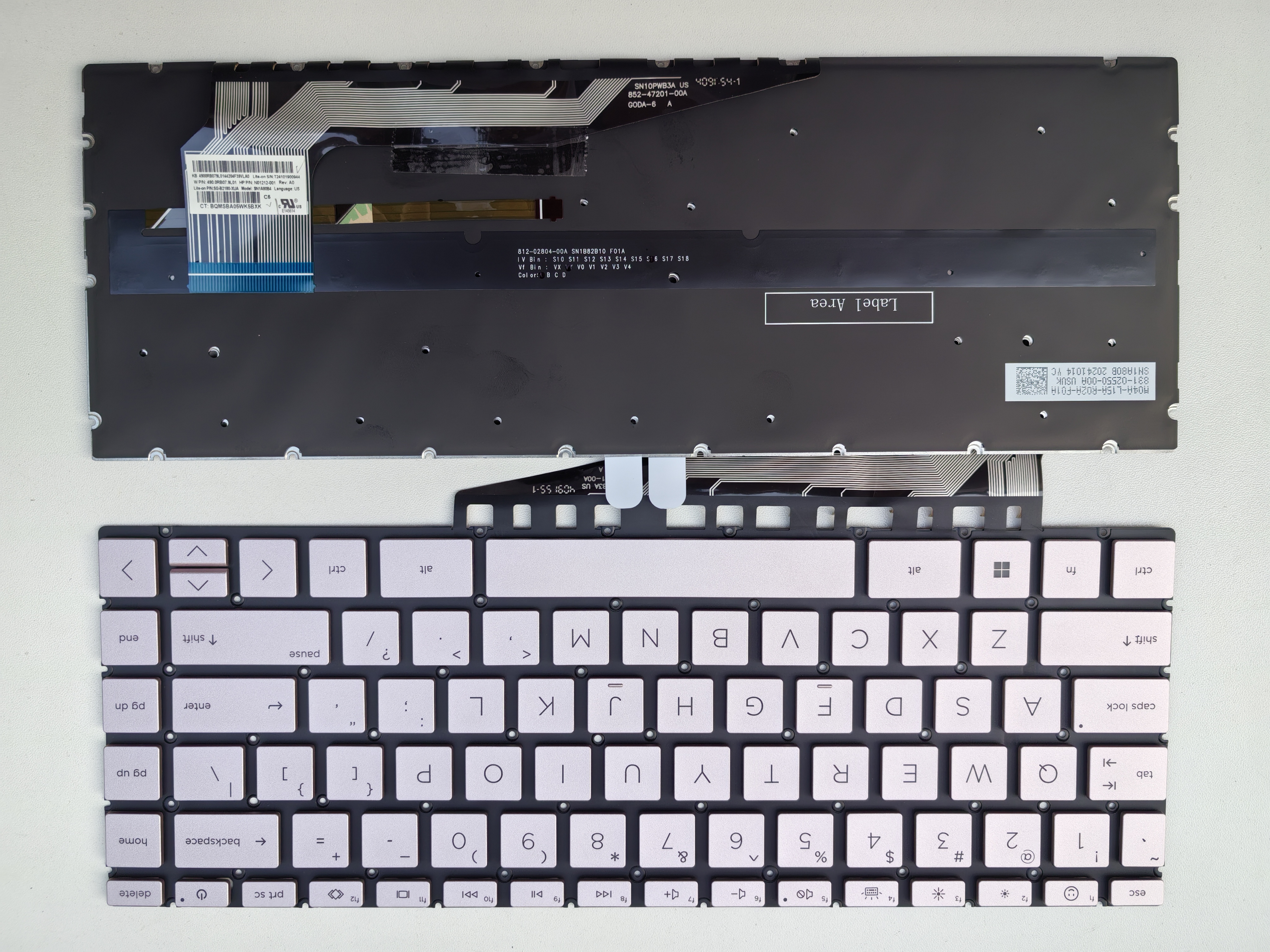 Picture of New Replacement Laptop Keyboard For HP 14-EH pink Backlit US Layout
